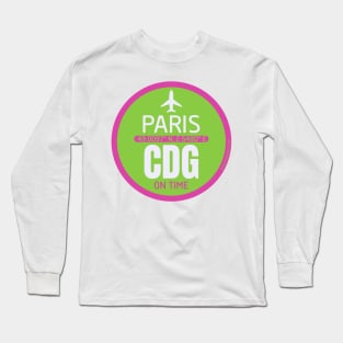 Paris France airport Long Sleeve T-Shirt